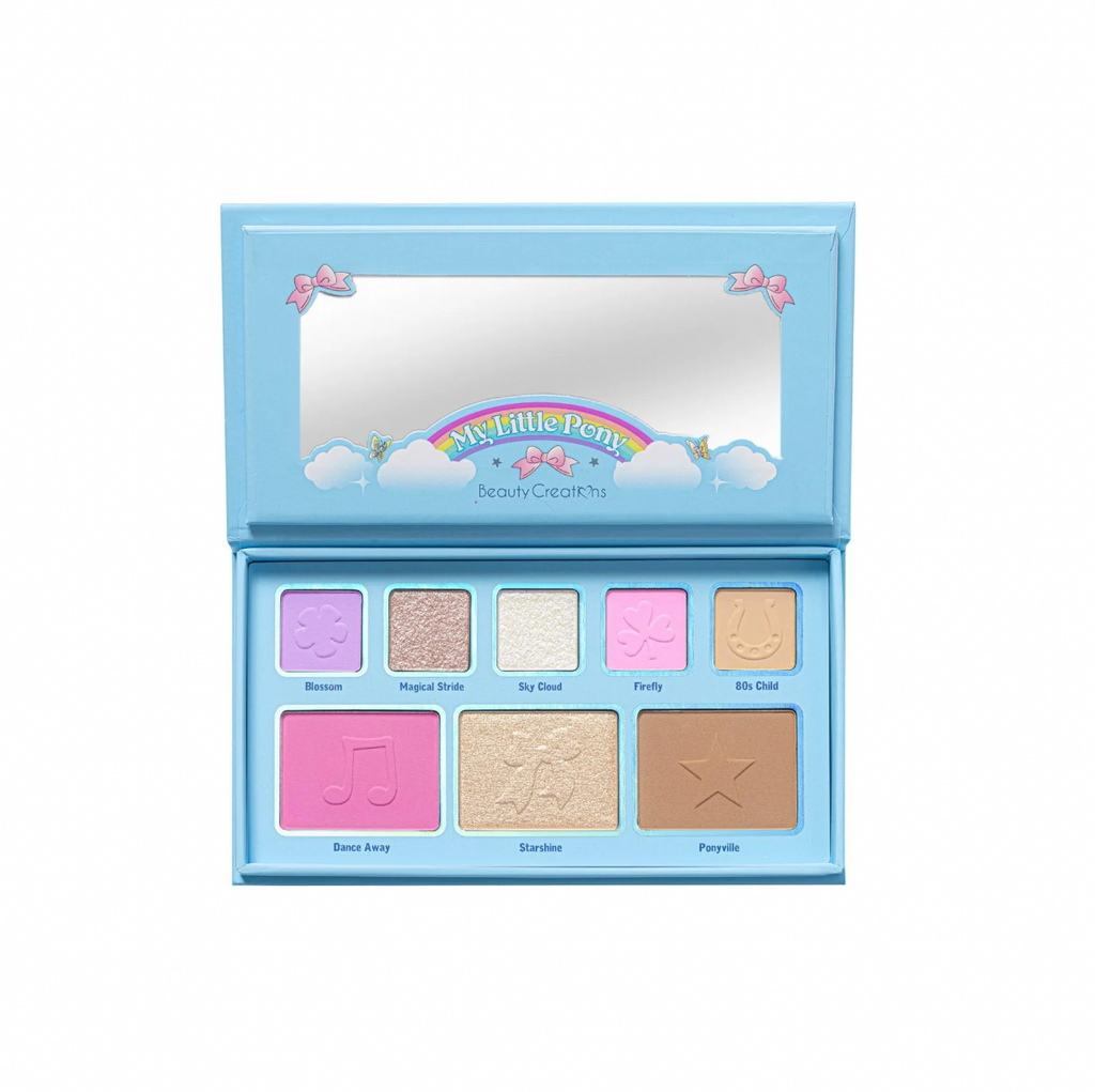 Beauty Creations x My Little Pony "Lost in the Clouds" Paleta de Sombra Y Rostro