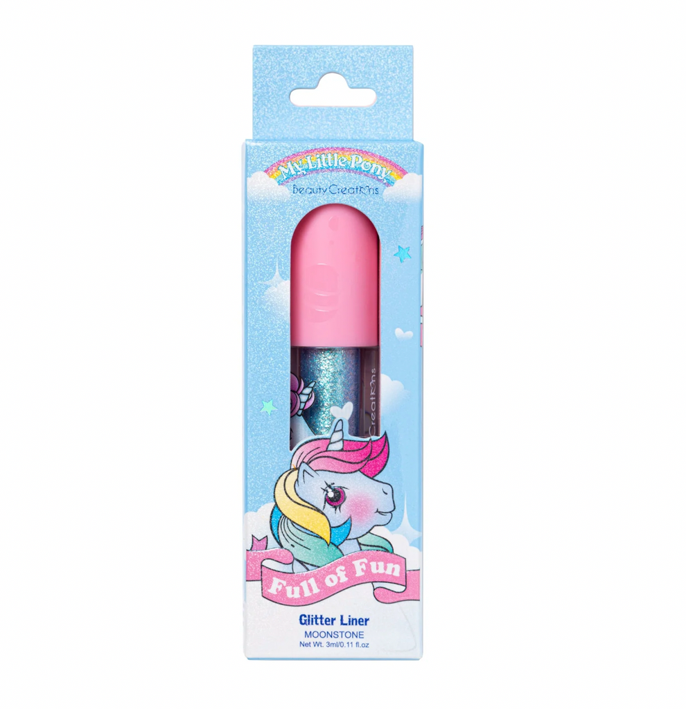 Delineador plateado con Glitter "Full of Fun: Unicorn Magic" de Beauty Creations x My Little Pony