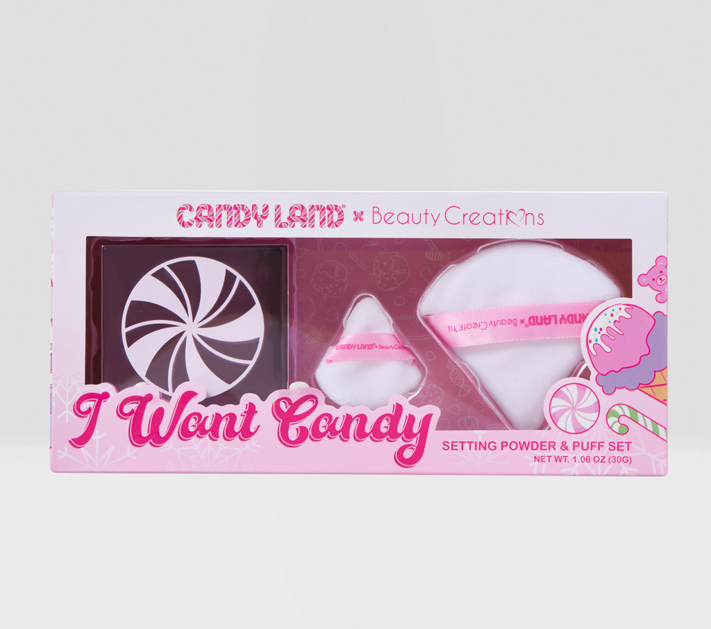 Beauty Creations x Candy Land - Set de polvos sueltos y borlas I Want Candy