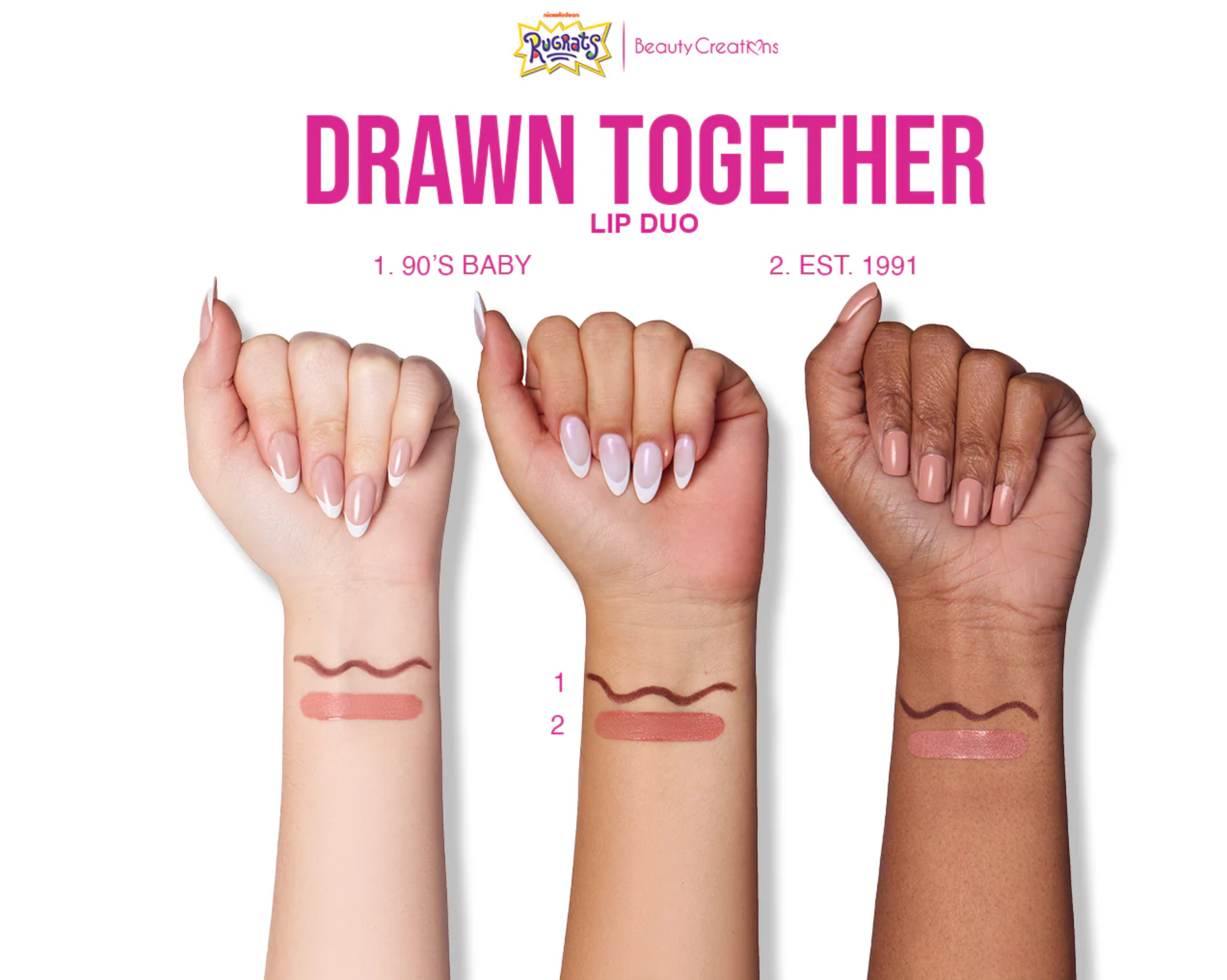 Rugrats x Beauty Creations drawn together lip duo | Chile | Beauty