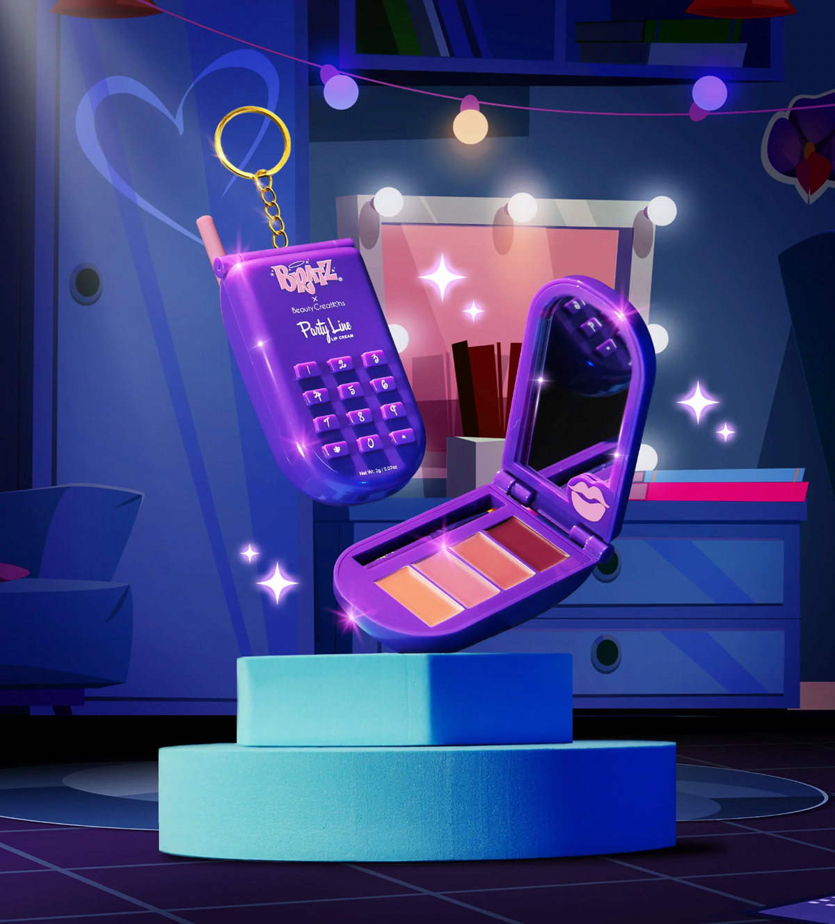 Bratz X Beauty Creations Party Line Lip and Cheek Cream Cell Phon