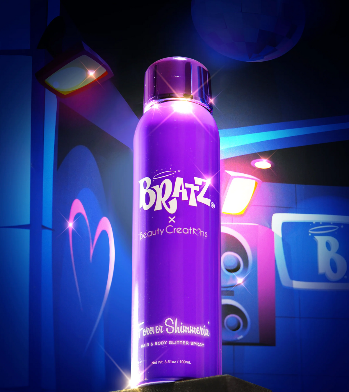 Bratz X Beauty Creations Forever Shimmerin' Glitter Para Cuerpo