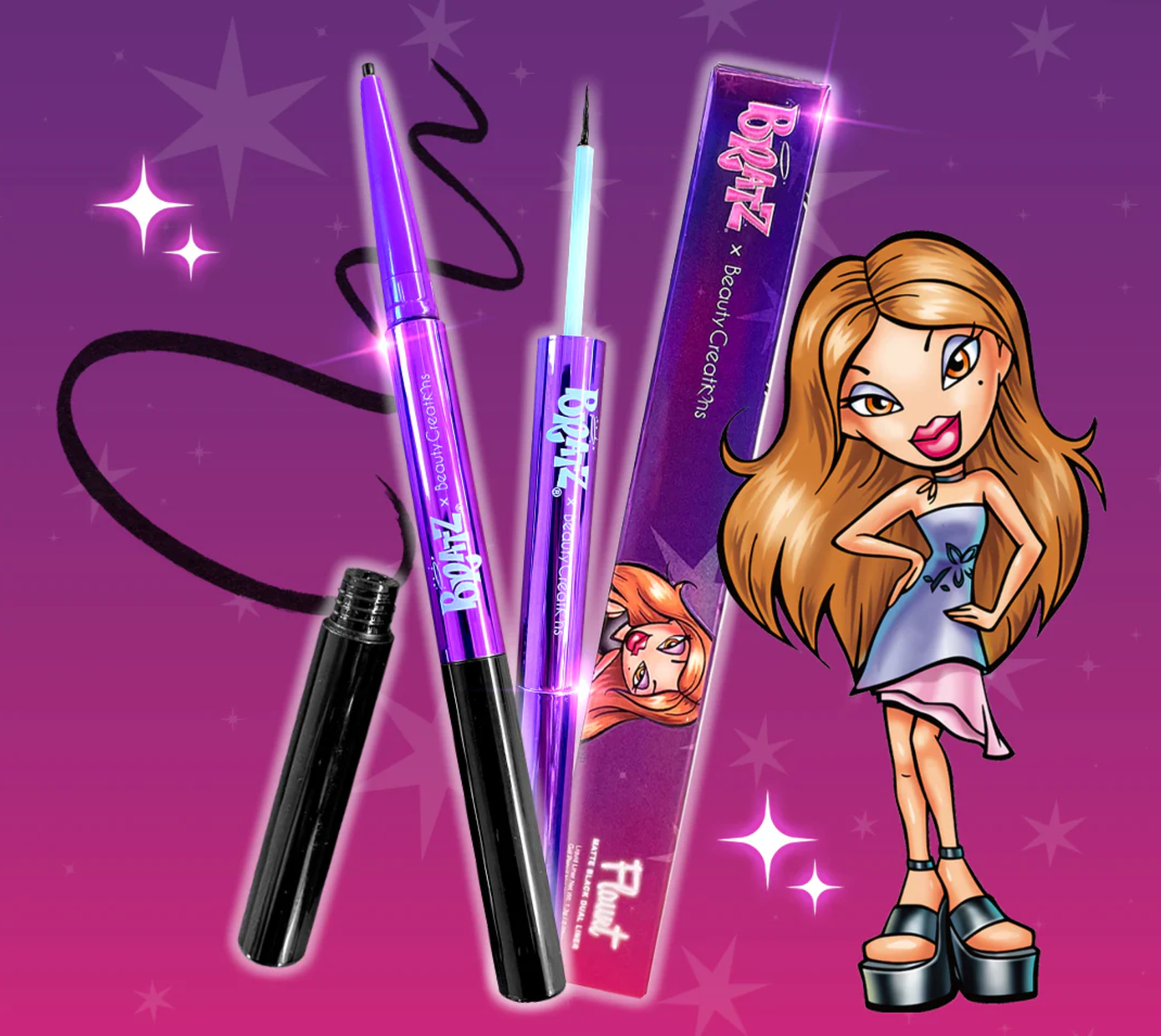 Bratz x Beauty Creations flaunt delineador negro | Chile | Beauty