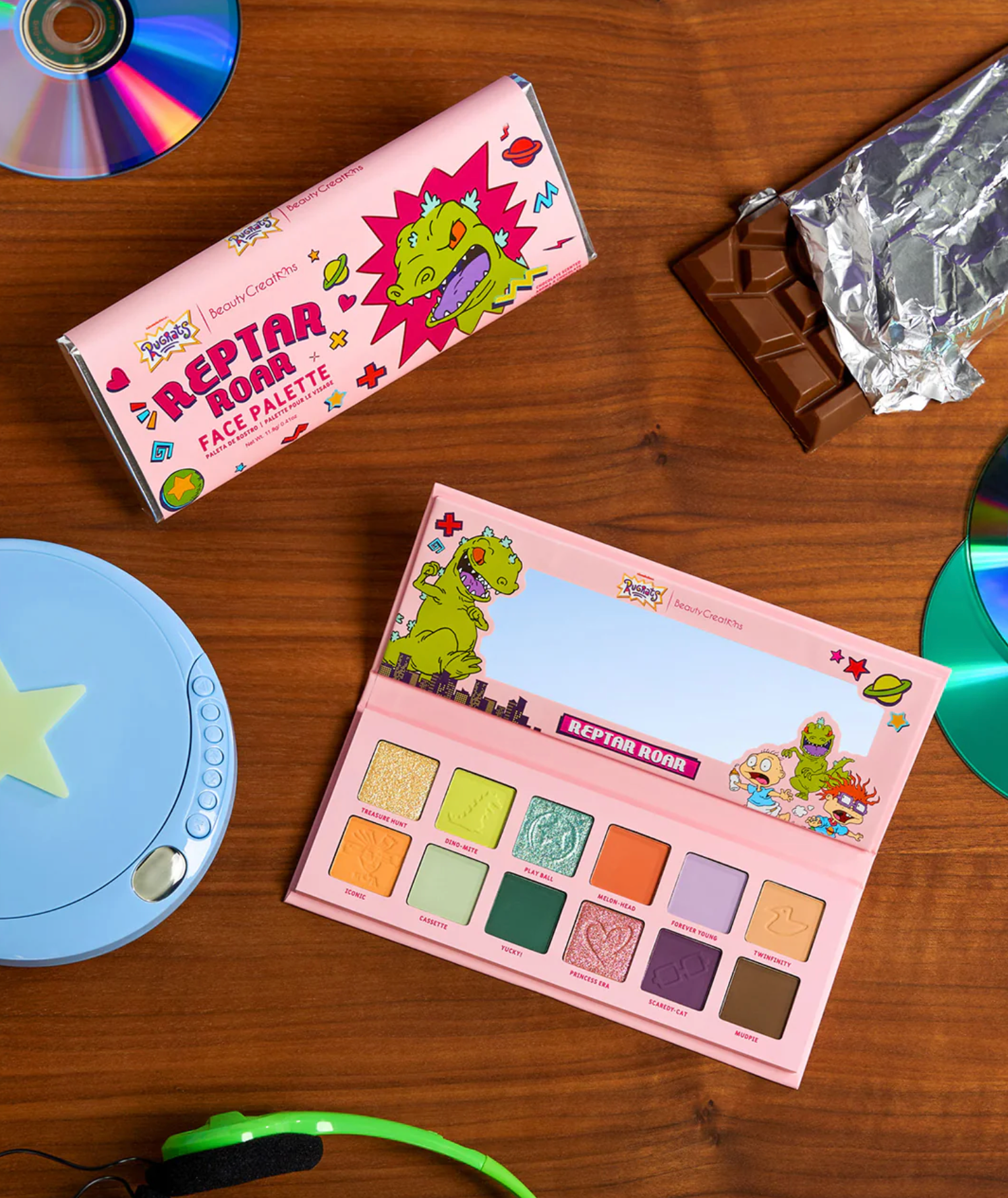 Rugrats x Beauty Creations Reptar Roar Face Palette | Beauty