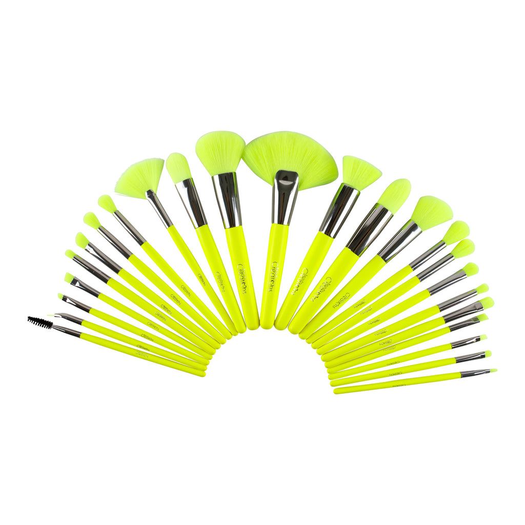 Beauty Creations - The Neon Yellow 24 pc Brush Set